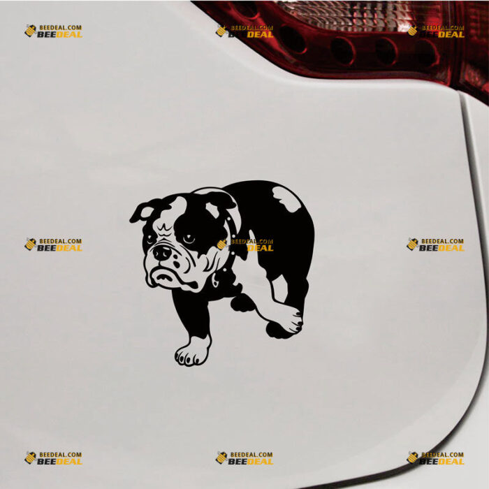 British Bulldog Sticker Decal Vinyl Dog English Bulldog – Custom Choose Size Color – For Car Laptop Window Boat – Die Cut No Background 211291