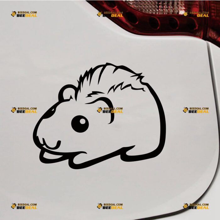 Guinea Pig Sticker Decal Vinyl Pet, Custom Choose Size Color, For Car Laptop Window Boat, Die Cut No Background