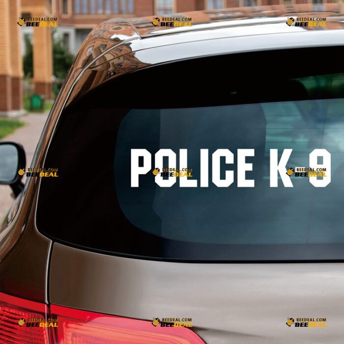 K9 Dog Sticker Decal Vinyl Police Unit, Custom Choose Size Color, For Car Laptop Window Boat, Die Cut No Background