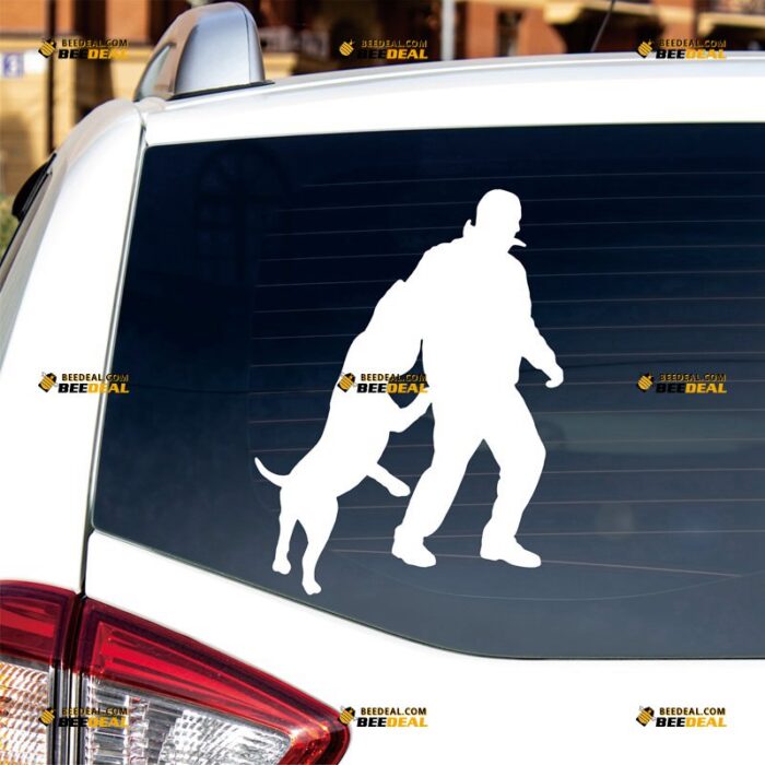 K9 Dog Sticker Decal Vinyl Police German Shepherd Training, Custom Choose Size Color, For Car Laptop Window Boat, Die Cut No Background