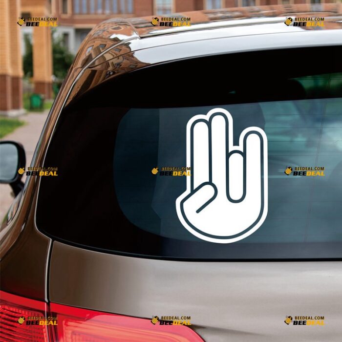 Shocker Hand Sticker Decal Vinyl Hand Gesture, Custom Choose Size Color, For Car Laptop Window Boat, Die Cut No Background