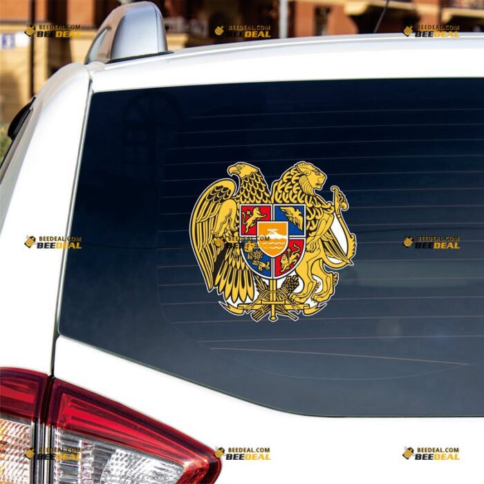 Armenia Sticker Decal Vinyl, Armenian Coat Of Arms – For Car Truck Bumper Bike Laptop – Custom, Choose Size, Reflective or Glossy 71632028