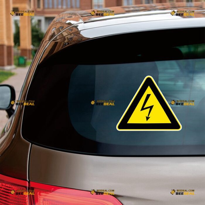 High Voltage Warning Sticker Decal Vinyl Triangle – Custom, Choose Size, Reflective or Glossy 72031416