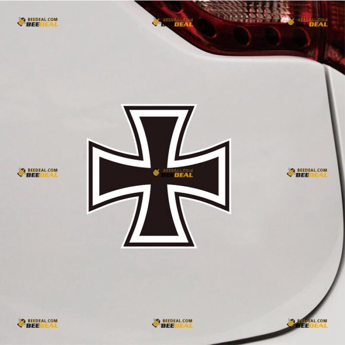 Iron Cross Sticker Decal Vinyl Standard, German Army – For Car Truck Bumper Bike Laptop – Choose Size, Reflective or Glossy 72031936