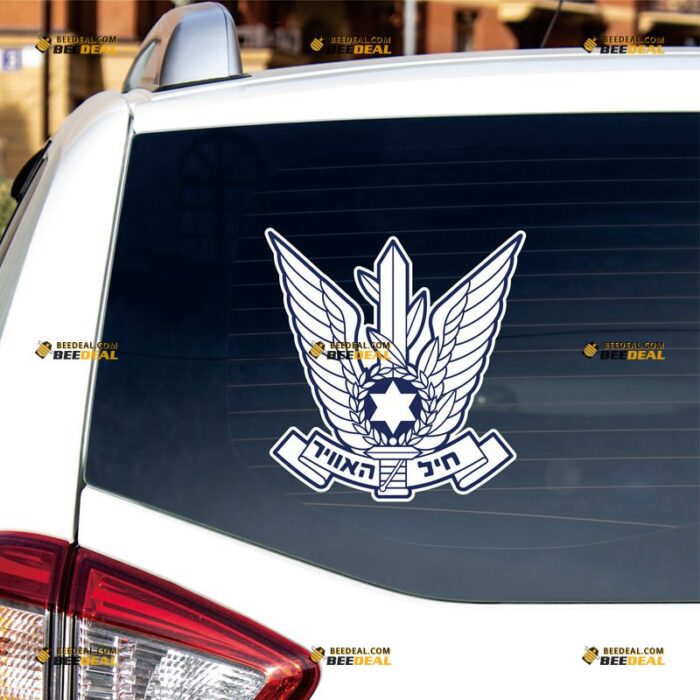 Israeli Air Force Sticker Decal Vinyl IAF Israel – For Car Truck Bumper Bike Laptop – Custom, Choose Size, Reflective or Glossy 72030040