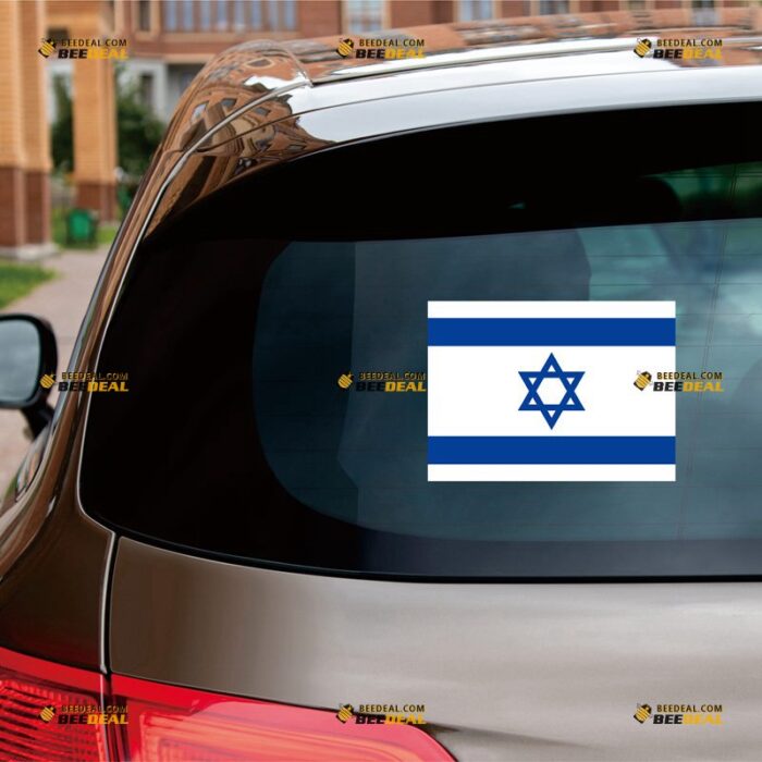 Israeli Flag Sticker Decal Vinyl Israel – For Car Truck Bumper Bike Laptop – Custom, Choose Size, Reflective or Glossy 72031937