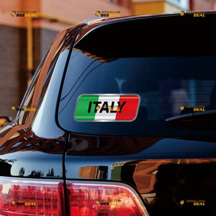 Italian Flag Sticker Decal Vinyl – For Car Truck Bumper Bike Laptop – Custom, Choose Size, Reflective or Glossy 71632210