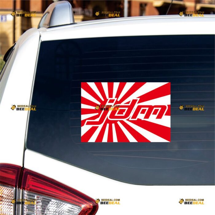 Japanese Rising Sun Sticker Decal Vinyl Japan Flag JDM – For Car Truck Bumper Bike Laptop – Custom, Choose Size, Reflective or Glossy 72032009