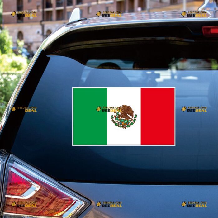 Mexico Sticker Decal Vinyl Mexican Flag – For Car Truck Bumper Bike Laptop – Custom, Choose Size, Reflective or Glossy 73032322