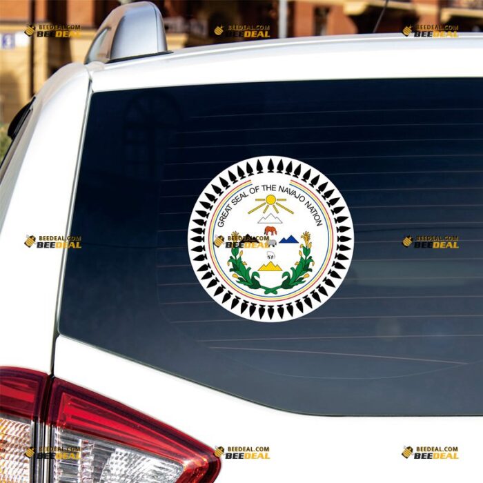 Navajo Nation Sticker Decal Vinyl Native American Seal – For Car Truck Bumper Bike Laptop – Custom, Choose Size, Reflective or Glossy 72032128