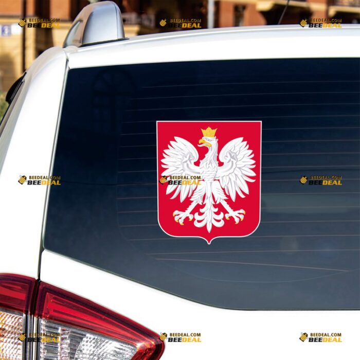 Poland Sticker Decal Vinyl, Polish Coat Of Arms Polska Herb Polski – For Car Truck Bumper Bike Laptop – Custom, Choose Size, Reflective or Glossy 71632223