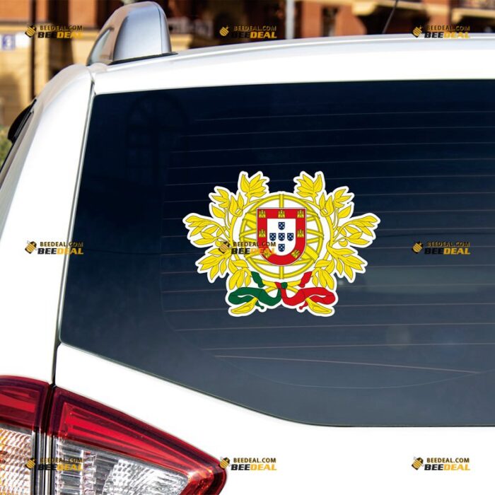 Portugal Sticker Decal Vinyl, Portuguese Coat Of Arms – For Car Truck Bumper Bike Laptop – Custom, Choose Size, Reflective or Glossy 71632344