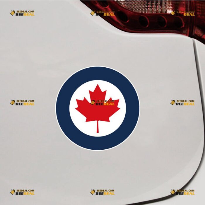 Royal Canadian Air Force Sticker Decal Vinyl Roundel – For Car Truck Bumper Bike Laptop – Custom, Choose Size, Reflective or Glossy 72032154