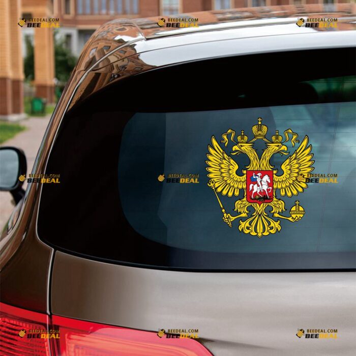 Russian Eagle Sticker Decal Vinyl, Russia Coat Of Arms – For Car Truck Bumper Bike Laptop – Custom, Choose Size, Reflective or Glossy 71632128