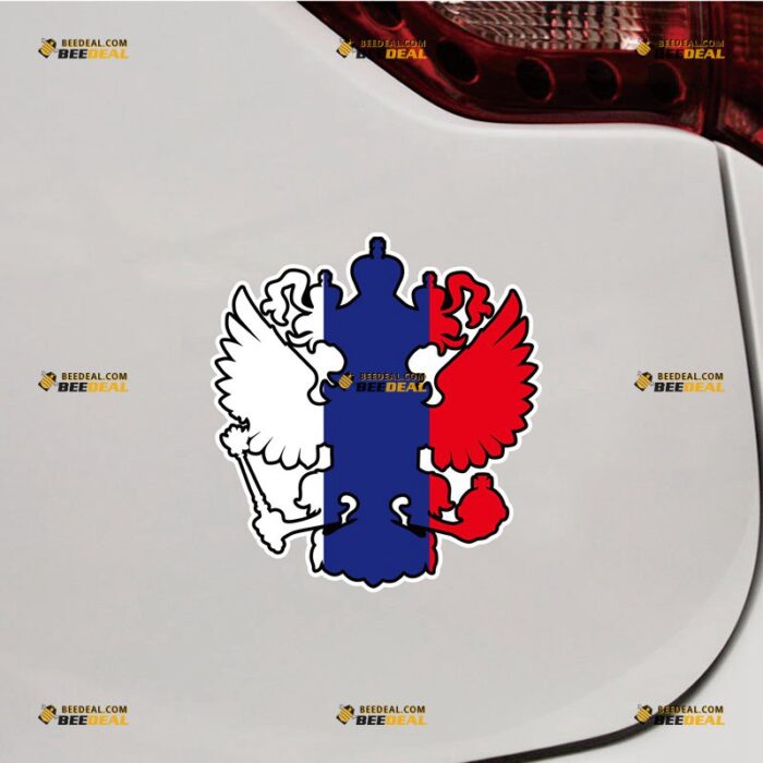 Russian Eagle Sticker Decal Vinyl, Russia Coat Of Arms – For Car Truck Bumper Bike Laptop – Custom, Choose Size, Reflective or Glossy 72030052