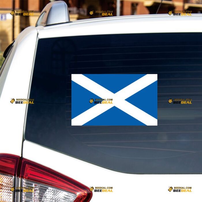 Scotland Sticker Decal Vinyl Scotland Scottish Flag – For Car Truck Bumper Bike Laptop – Custom, Choose Size, Reflective or Glossy 72032156