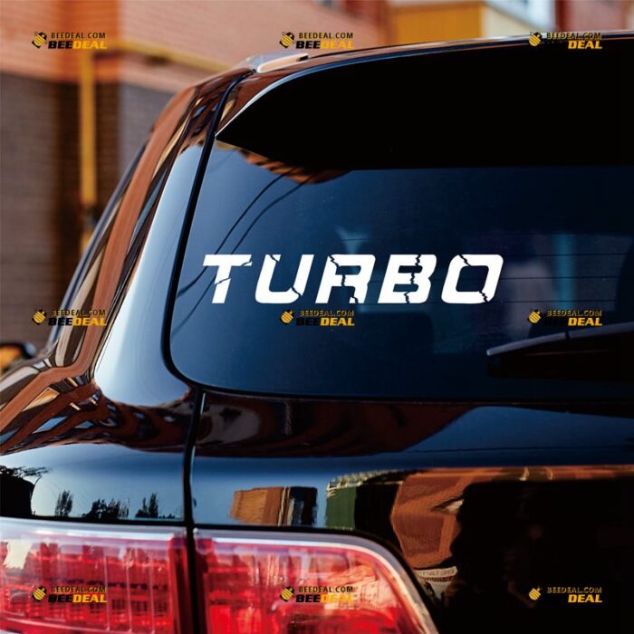 Turbo Inside Sticker Decal Vinyl – For Car Truck Bumper Window – Custom, Choose Size Color – Die Cut No Background