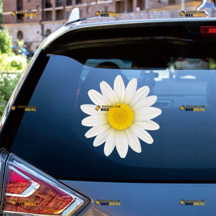 Daisy Flower Sticker Decal Vinyl – For Car Truck Bumper Bike Laptop – Custom, Choose Size, Reflective or Glossy 73130021