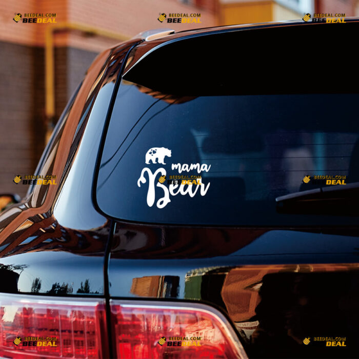 Mama Bear Sticker Decal Vinyl Heart Inside Love – For Car Truck Bumper Bike Laptop – Custom, Choose Size Color – Die Cut No Background 82231537