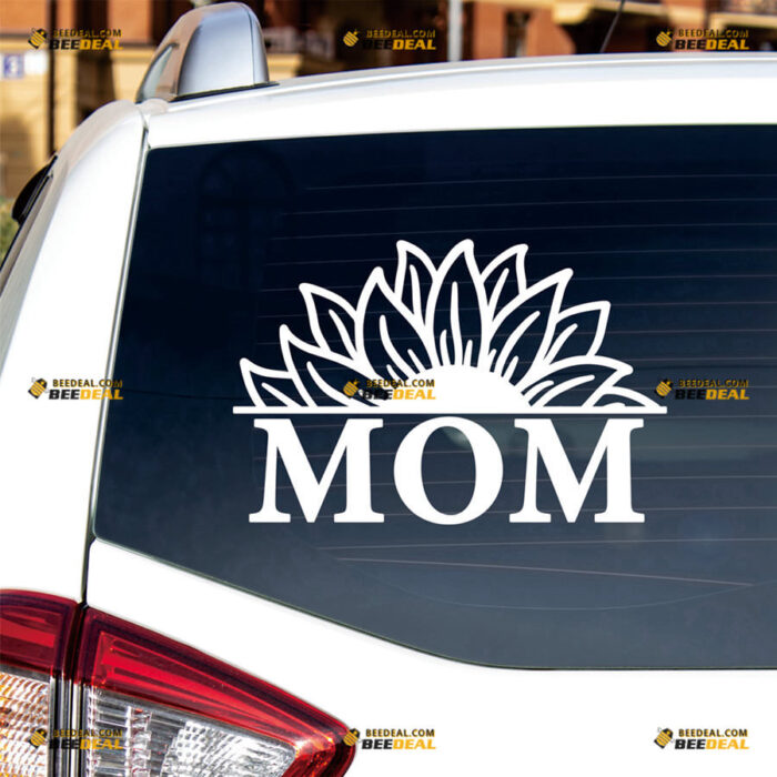 Momlife Sticker Decal Vinyl Mom Sunflower, Fuel – For Car Truck Bumper Bike Laptop – Custom, Choose Size Color – Die Cut No Background