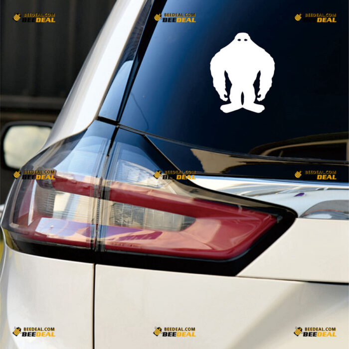 Bigfoot Sasquatch Sticker Decal Vinyl Front View Eyes – For Car Truck Bumper Bike Laptop – Custom, Choose Size Color – Die Cut No Background 90731441