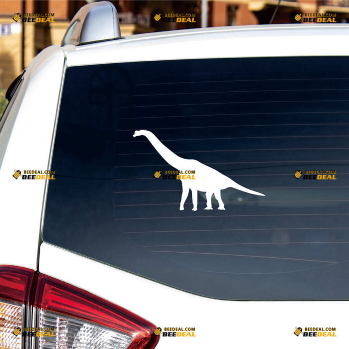 Dinosaur Silhouette Sticker Decal Vinyl – For Car Truck Bumper Bike Laptop – Custom, Choose Size Color – Die Cut No Background 91331020