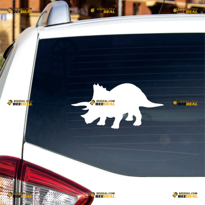 Dinosaur Silhouette Sticker Decal Vinyl – For Car Truck Bumper Bike Laptop – Custom, Choose Size Color – Die Cut No Background 91331022