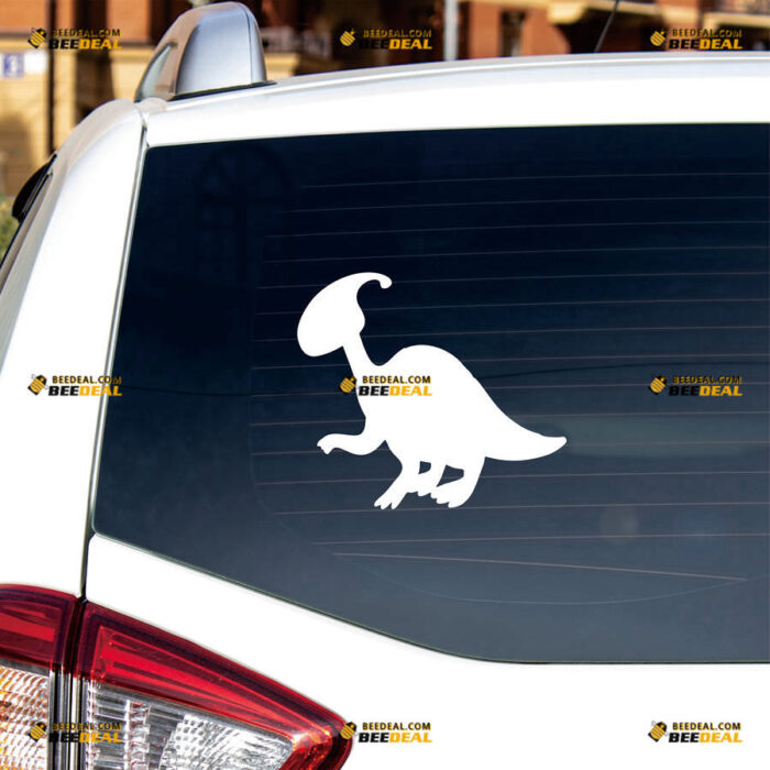 Dinosaur Silhouette Sticker Decal Vinyl – For Car Truck Bumper Bike Laptop – Custom, Choose Size Color – Die Cut No Background 91331023