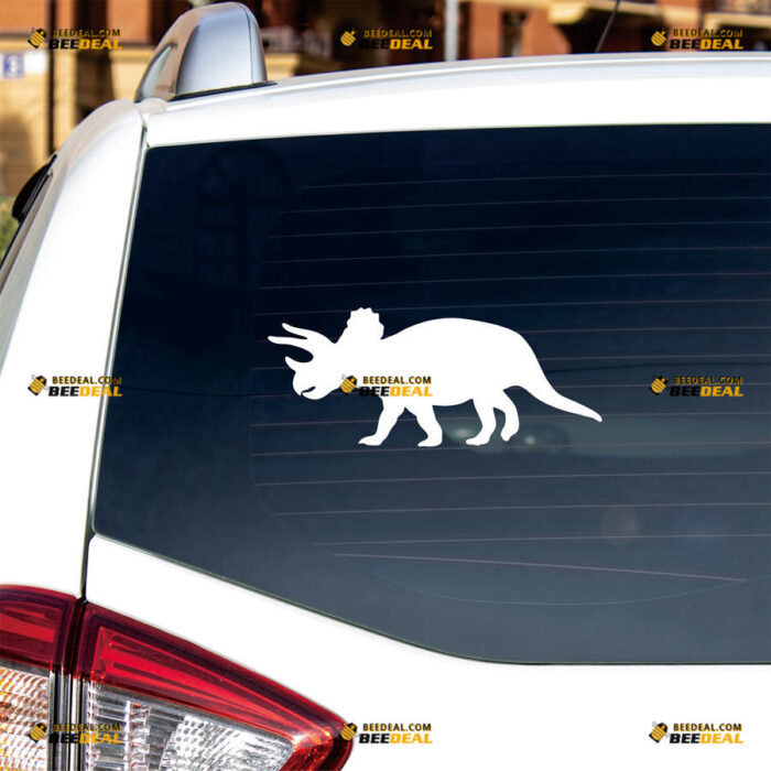 Dinosaur Silhouette Sticker Decal Vinyl – For Car Truck Bumper Bike Laptop – Custom, Choose Size Color – Die Cut No Background 91331025