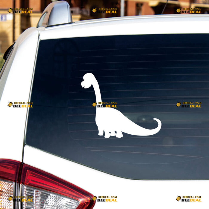 Dinosaur Silhouette Sticker Decal Vinyl – For Car Truck Bumper Bike Laptop – Custom, Choose Size Color – Die Cut No Background 91331027