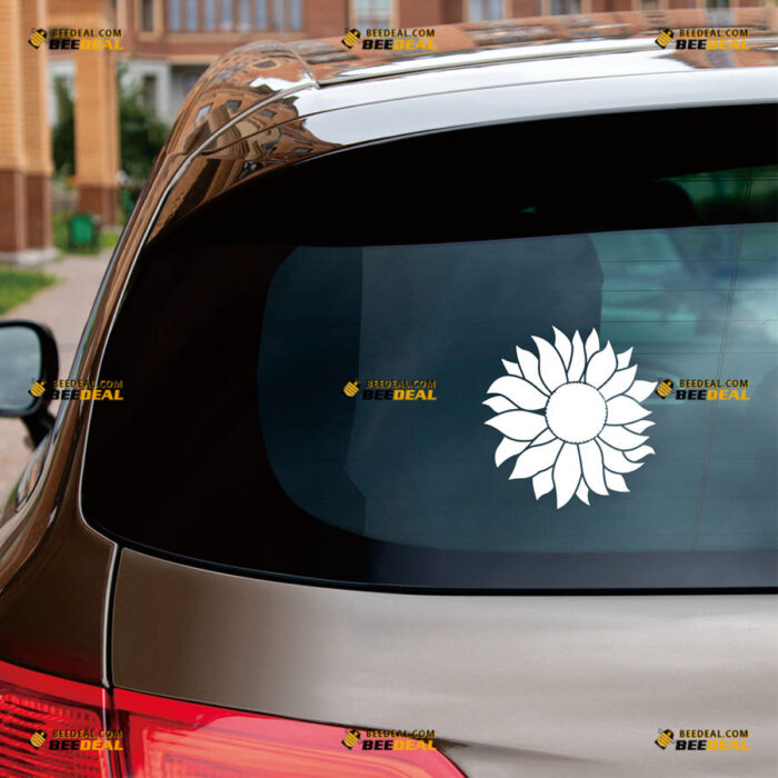 Sunflower Flower Sticker Decal Vinyl Helianthus Floral – For Car Truck Bumper Bike Laptop – Custom, Choose Size Color – Die Cut No Background 92031020