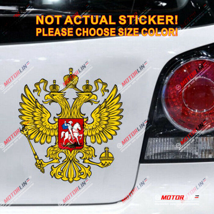 Coat of Arms Eagle Russian Federation Decal Sticker Car Vinyl Reflective Glossy