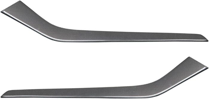 JSWAN Carbon Fiber Center Control Side Cover for Model 3 / Model Y 2021-2022 Central Control Panel Side Trim, Dashboard Cover Interior Stickers (Matte Black)