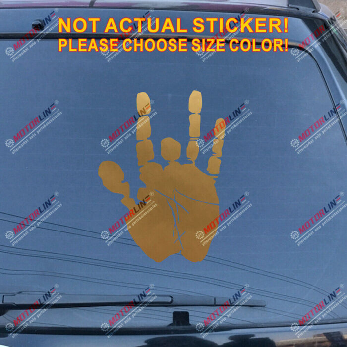 Jerry Garcia Hand Decal Sticker Car Vinyl pick size color no bkgrd die cut