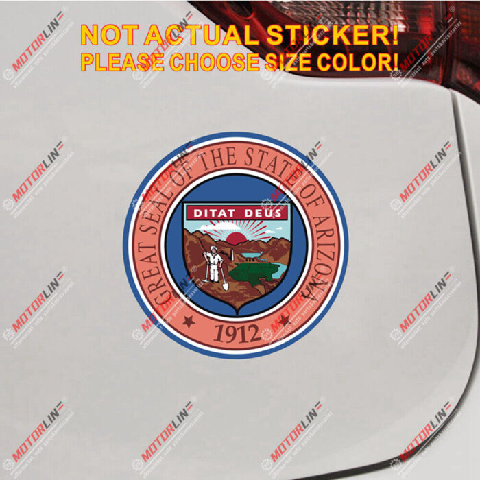 Arizona State Seal AZ USA Decal Sticker Car Vinyl reflective glossy pick size