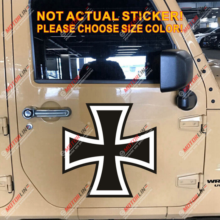 Iron Cross Germany German Decal Sticker Car Vinyl Reflective Glossy standard