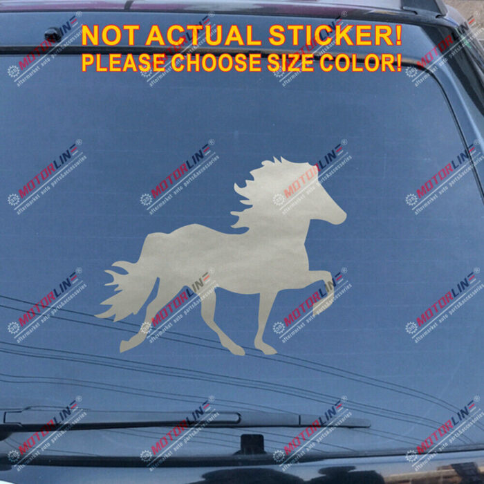 Icelandic Horse Decal Sticker Iceland Car Vinyl pick size color no bkgrd b