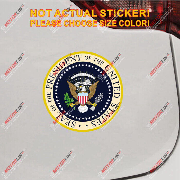 US President Seal American Decal Sticker Car Vinyl Reflective Glossy pick size