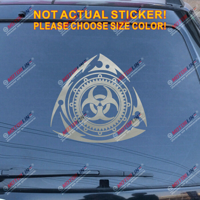 Rotary Engine Biohazard Wankel Decal Sticker Car Vinyl fit for Mazda 3 6 RX7 RX8