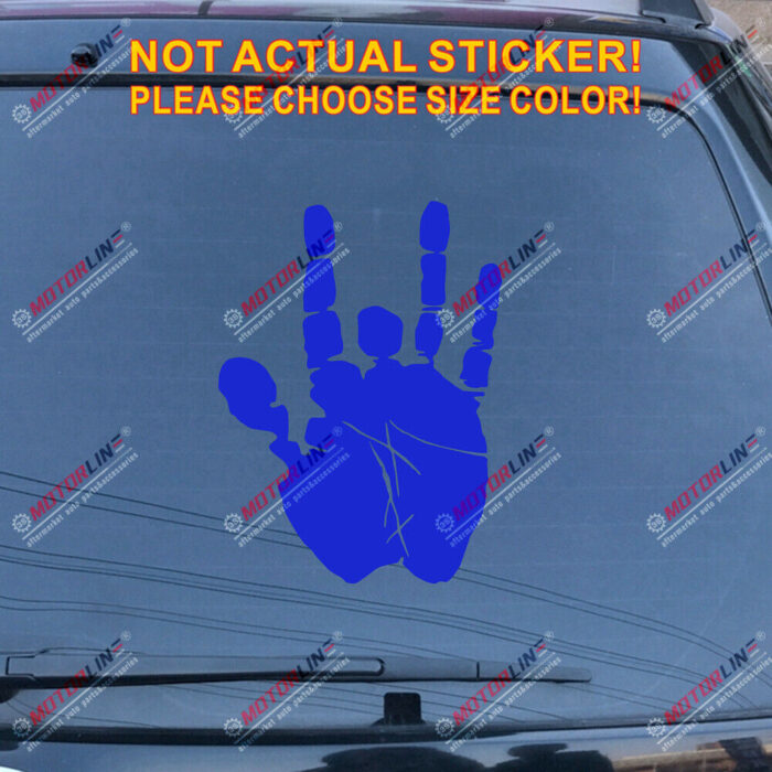 Jerry Garcia Hand Decal Sticker Car Vinyl pick size color no bkgrd die cut