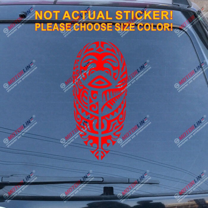 Hawaii Tribal Decal Sticker Hawaiian HI Car Vinyl pick size color no bkgrd a