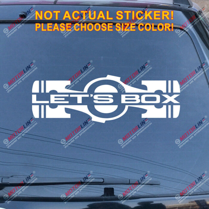 Let's Box Boxer Flat Engine Fit for Subaru Decal Sticker Car Vinyl b