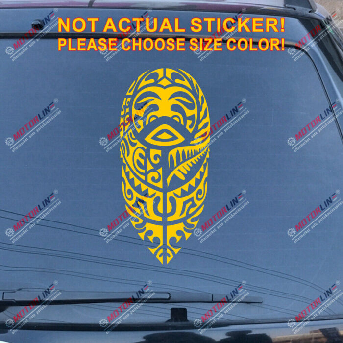 Hawaii Tribal Decal Sticker Hawaiian HI Car Vinyl pick size color no bkgrd a