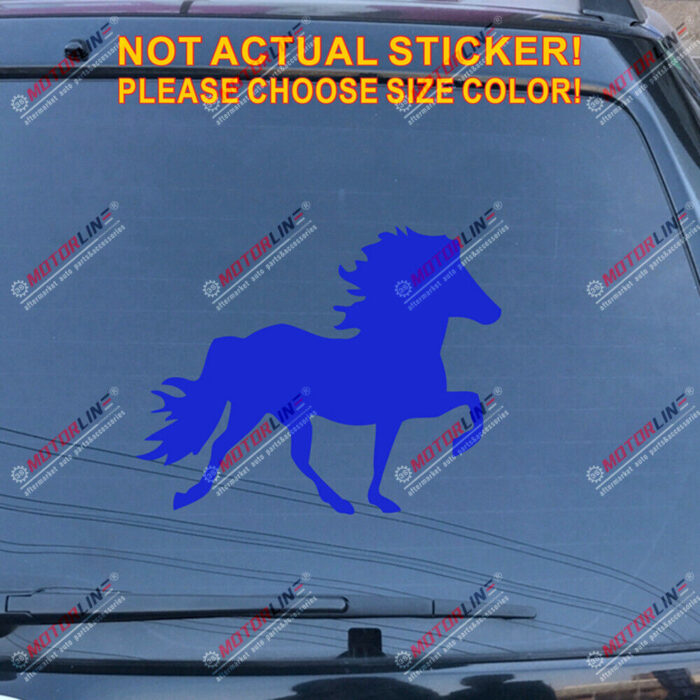 Icelandic Horse Decal Sticker Iceland Car Vinyl pick size color no bkgrd b