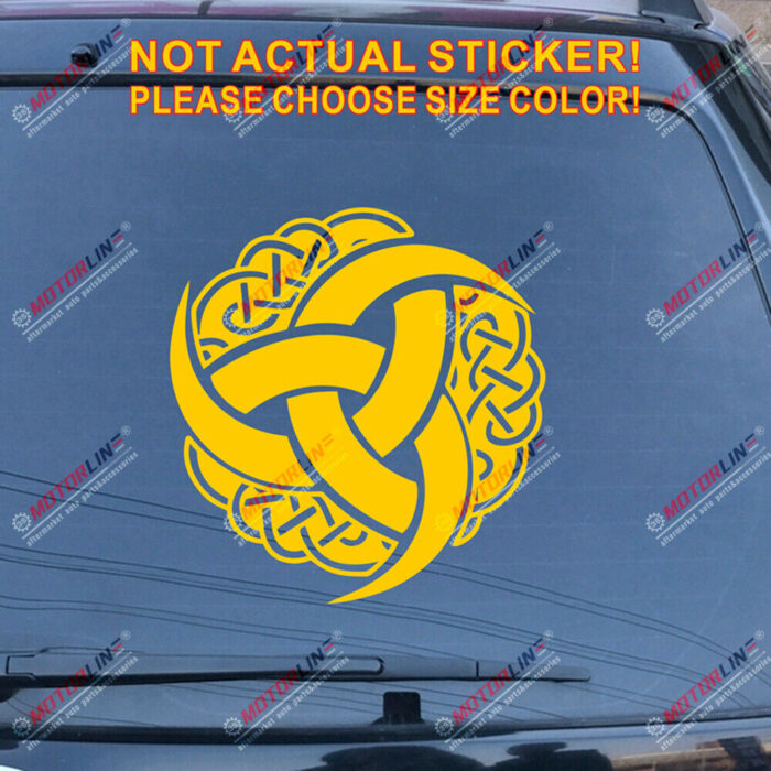 Triple Horn of Odin Decal Sticker Celtic Knot Norse Viking Car Vinyl pick size a