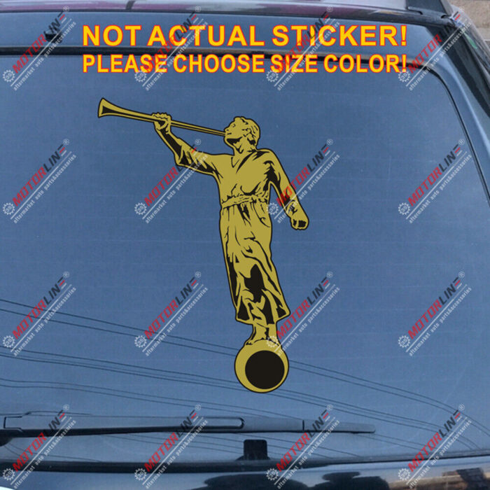 Angel Moroni Decal Sticker Mormonism Book of Mormon Car Vinyl Reflective Glossy