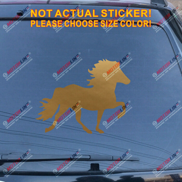 Icelandic Horse Decal Sticker Iceland Car Vinyl pick size color no bkgrd b