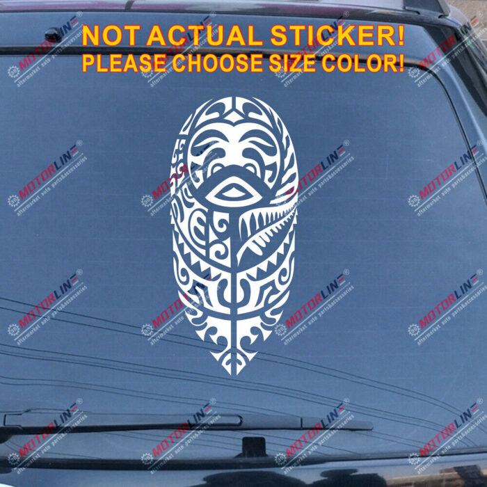 Hawaii Tribal Decal Sticker Hawaiian HI Car Vinyl pick size color no bkgrd a