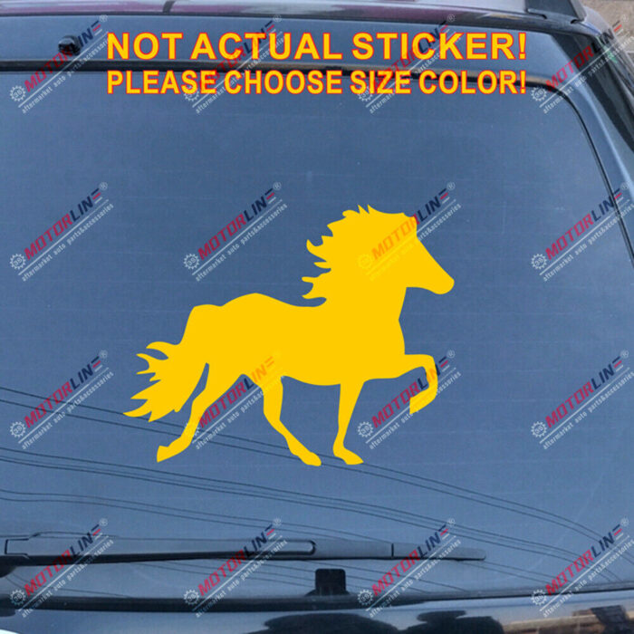 Icelandic Horse Decal Sticker Iceland Car Vinyl pick size color no bkgrd b