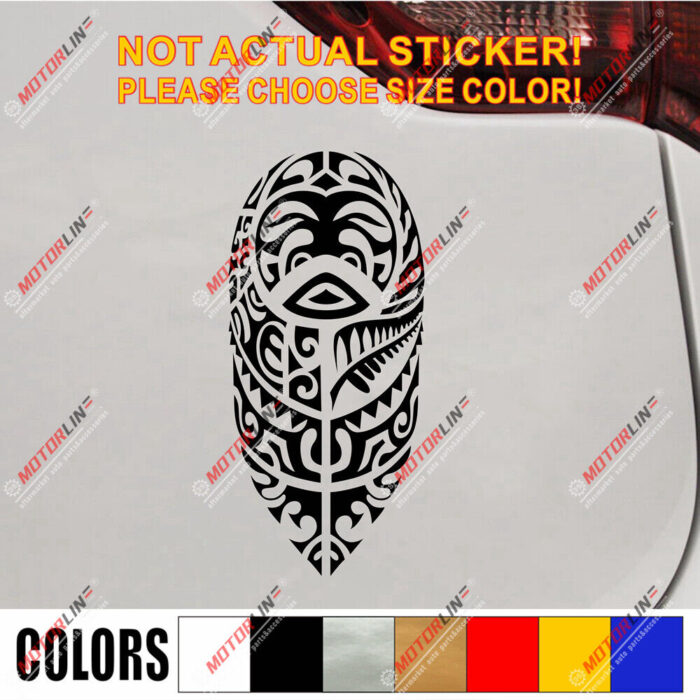 Hawaii Tribal Decal Sticker Hawaiian HI Car Vinyl pick size color no bkgrd a